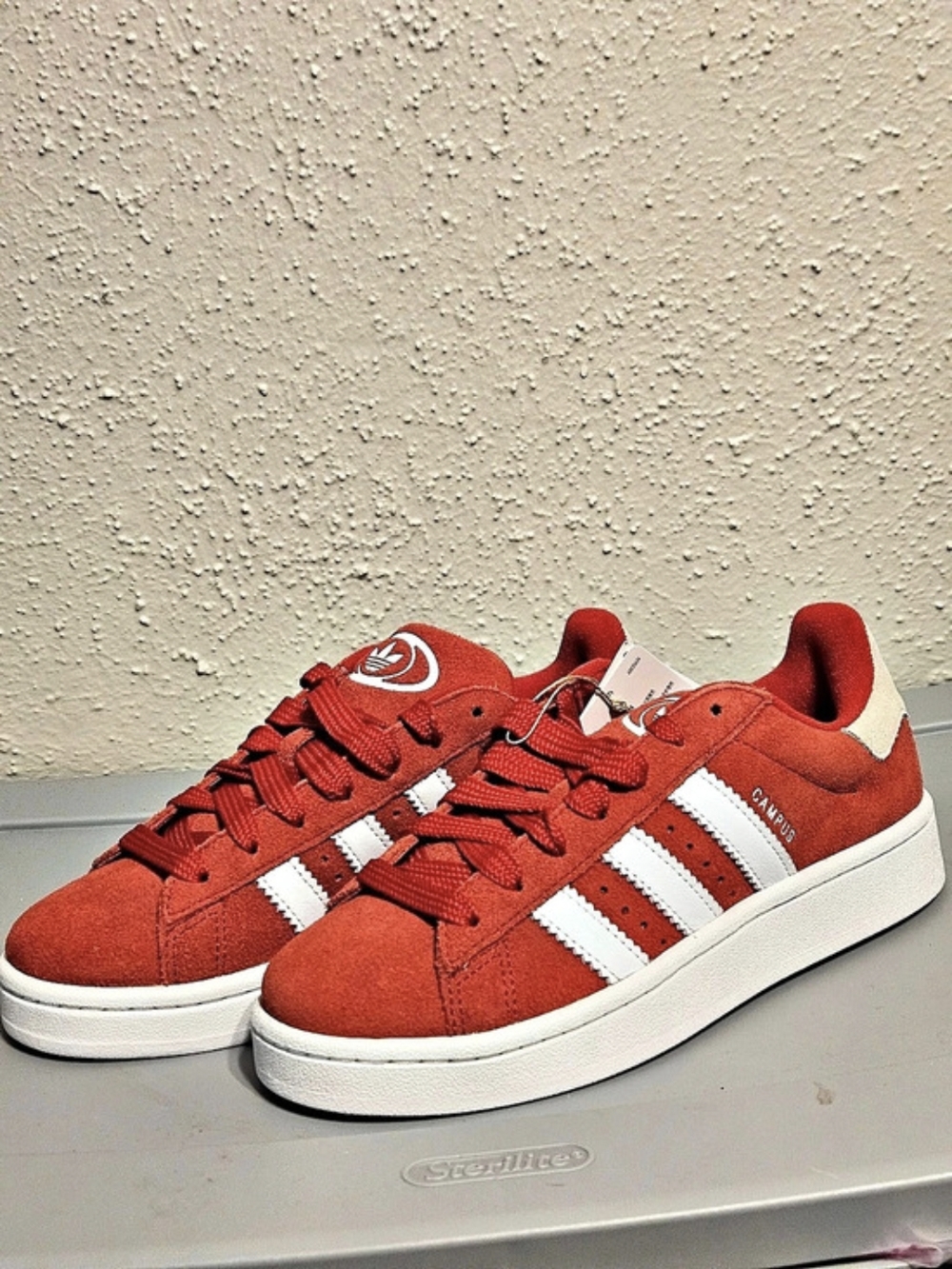 adidas Campus 00s Red & White Sneakers US 5.5 New In Box